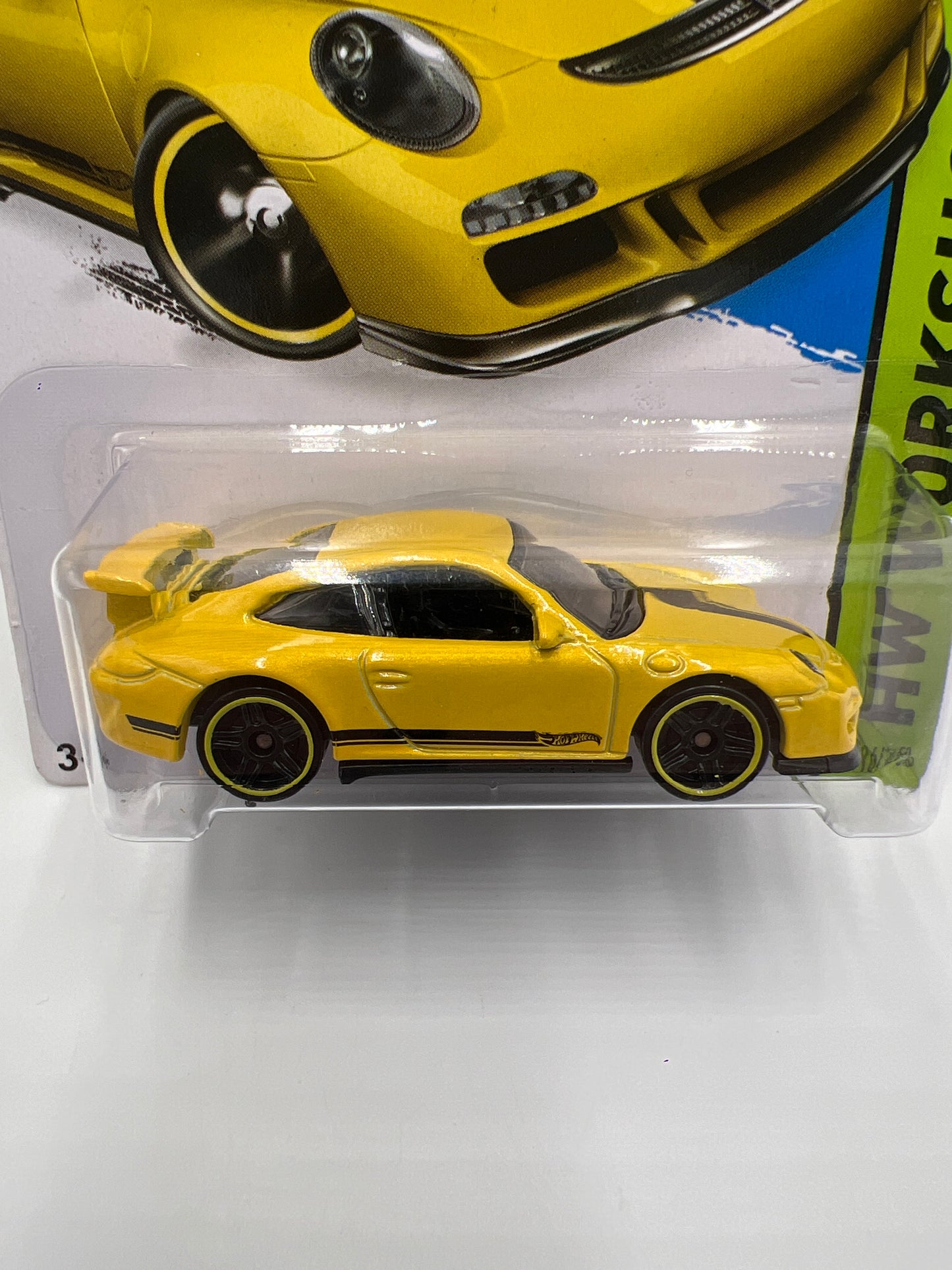 2015 Hot Wheels Workshop #196 Porsche 911 GT3 RS Yellow 99C