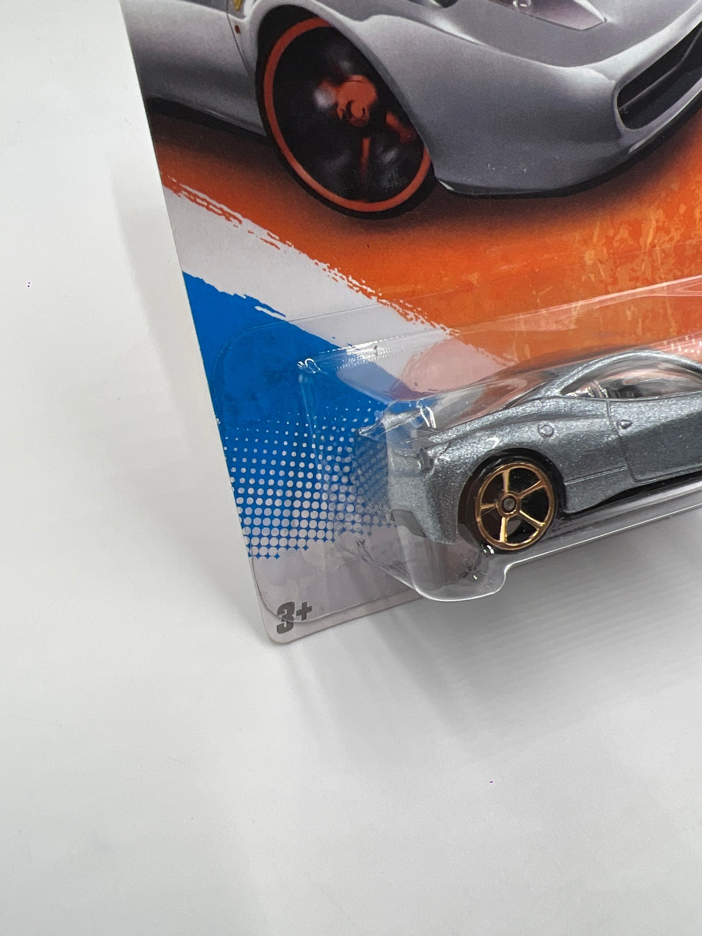 2011 Hot Wheels Faster Than Ever #146 Ferrari 458 Italia Metallic Silver W/Protector