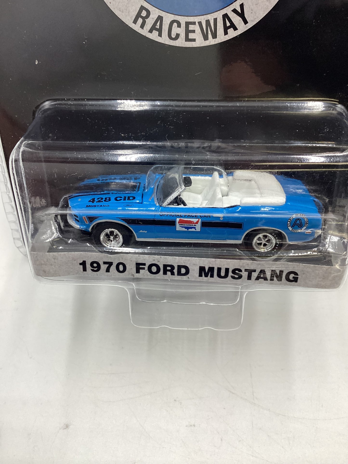 Greenlight GL Hobby Exclusive Atlanta International Raceway 1970 Ford Mustang Blue 180B