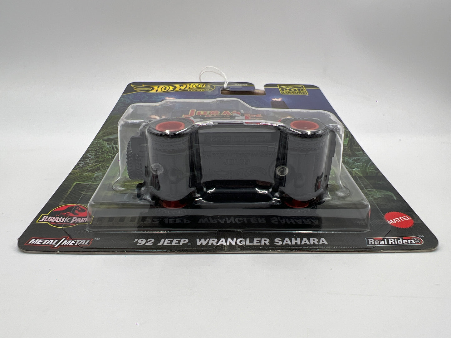 2025 Hot Wheels Premium Pop Culture Jurassic Park 92 Jeep Wrangler Sahara Gray/Red 265A