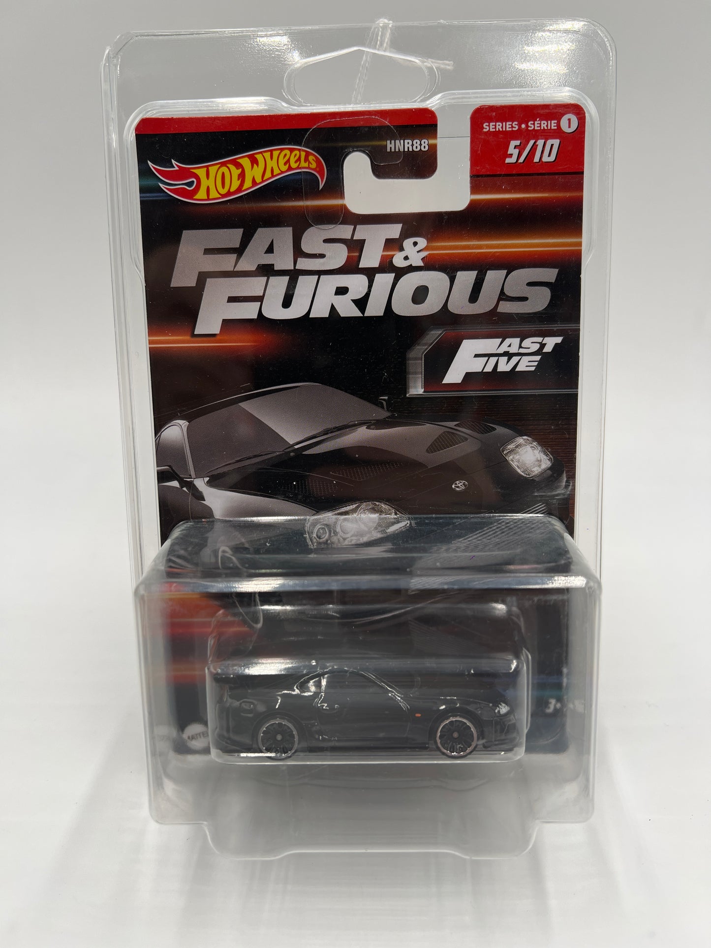 Hot Wheels Fast & Furious Series 1 #5 Toyota Supra Black W/Protector