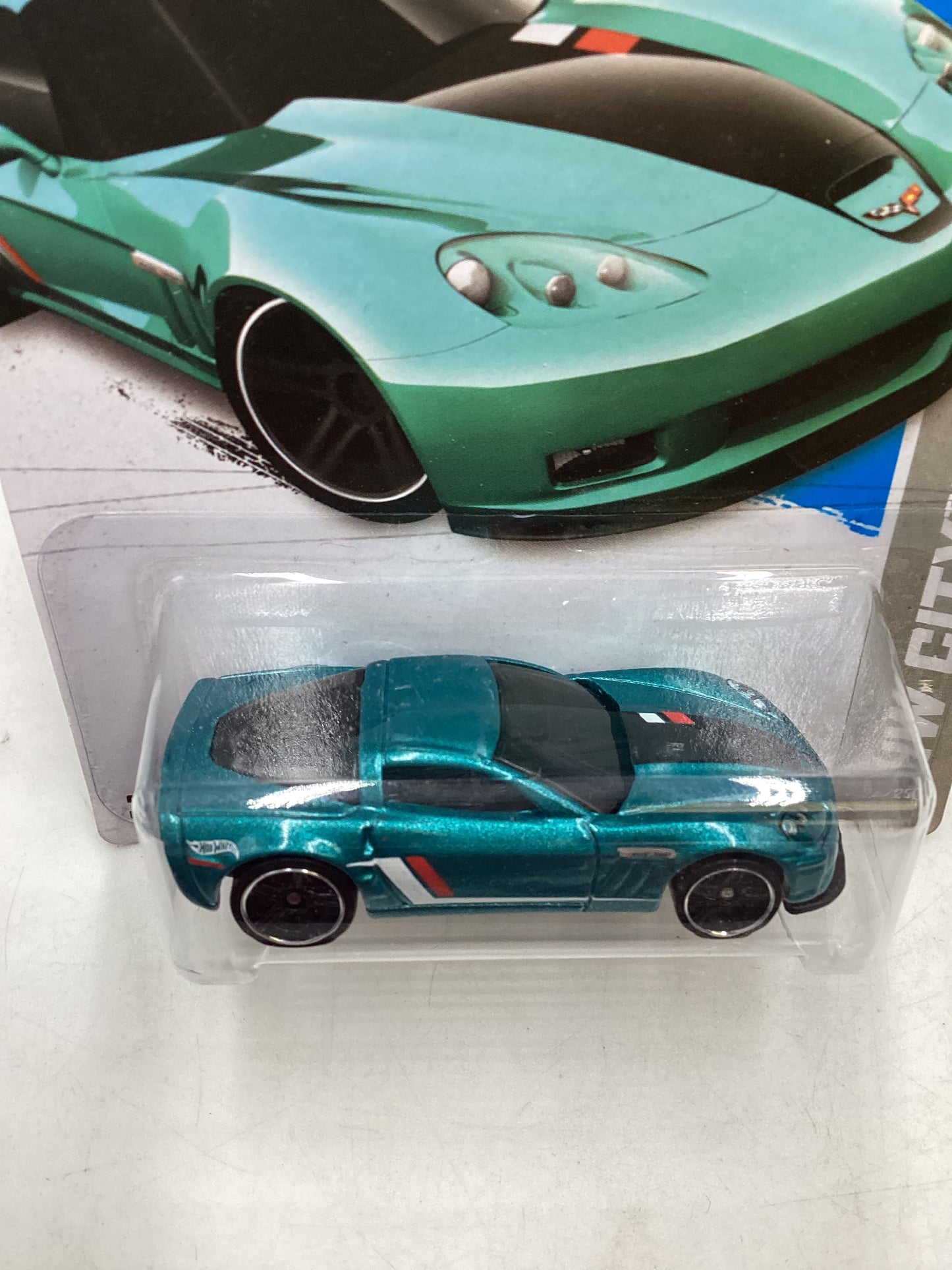 2013 Hot Wheels Factory Sealed #24 11 Corvette Grand Sport Teal 15B