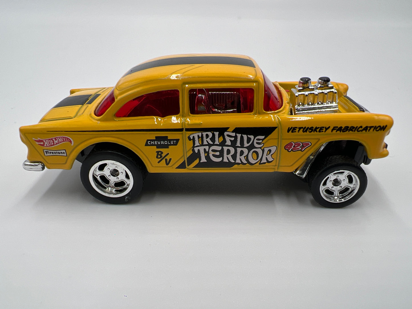 Hot Wheels Bel Air Gasser Yellow Loose CUSTOM