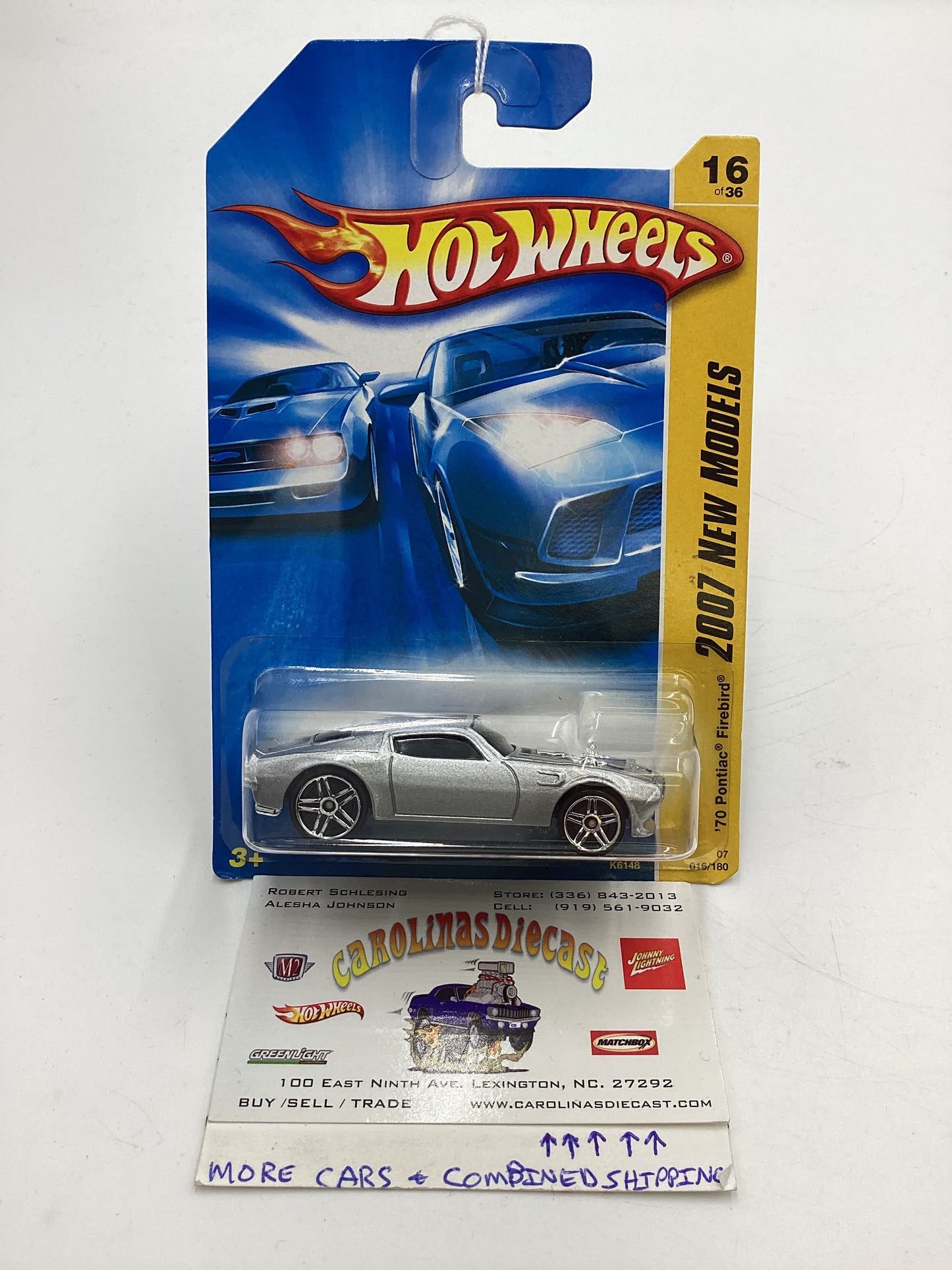 2007 Hot Wheels New Models #16 70 Pontiac Firebird Silver Kmart Exclusive