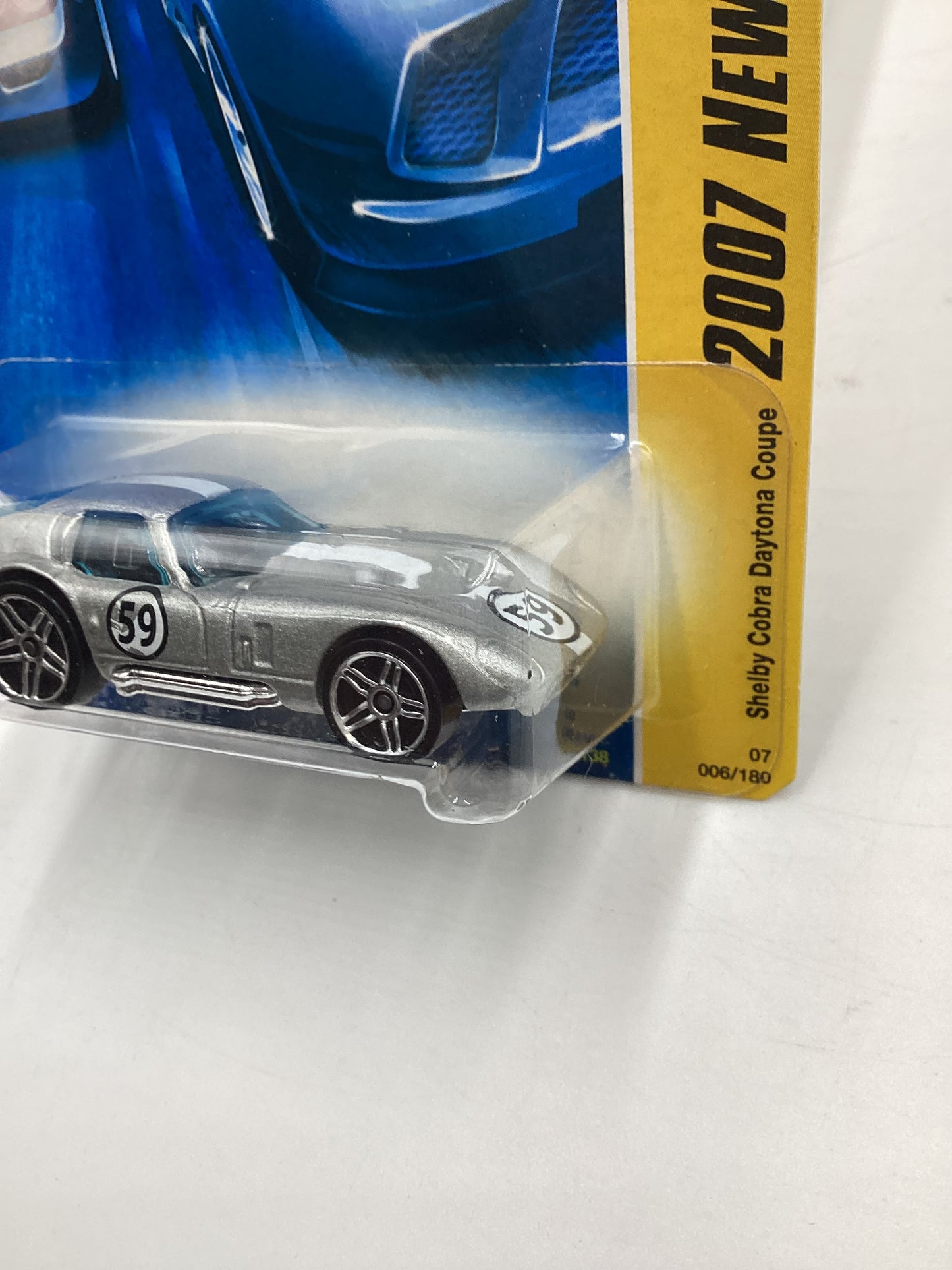 2007 Hot Wheels New Models #6 Shelby Cobra Daytona Coupe Silver 21A