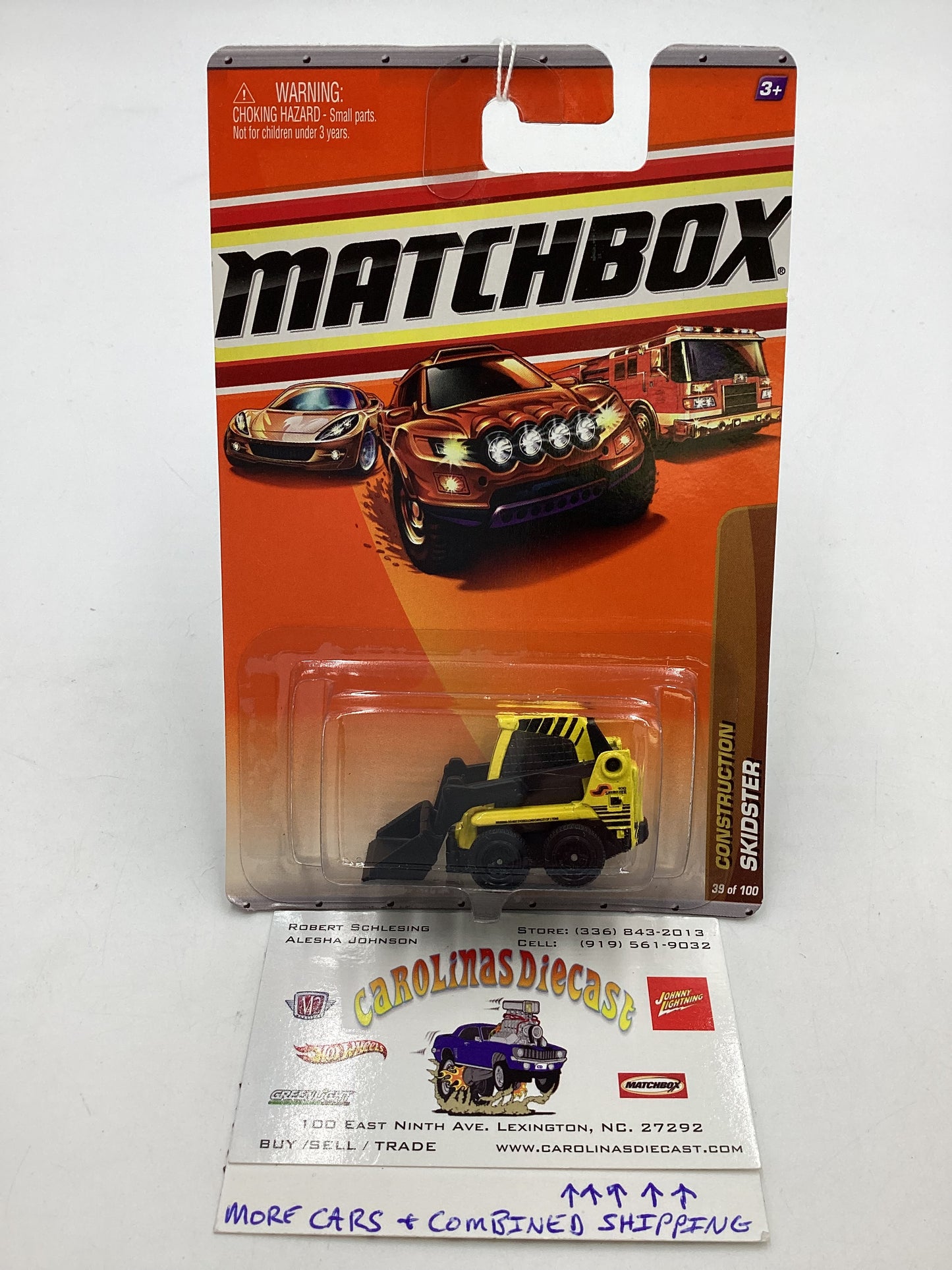 Matchbox 2010 #39 Construction Skidster Yellow 206E