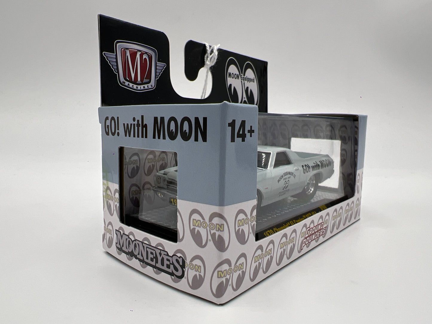 M2 Machines Ground Pounders Mooneyes 1970 Chevrolet El Camino SS 454 Light Blue R29