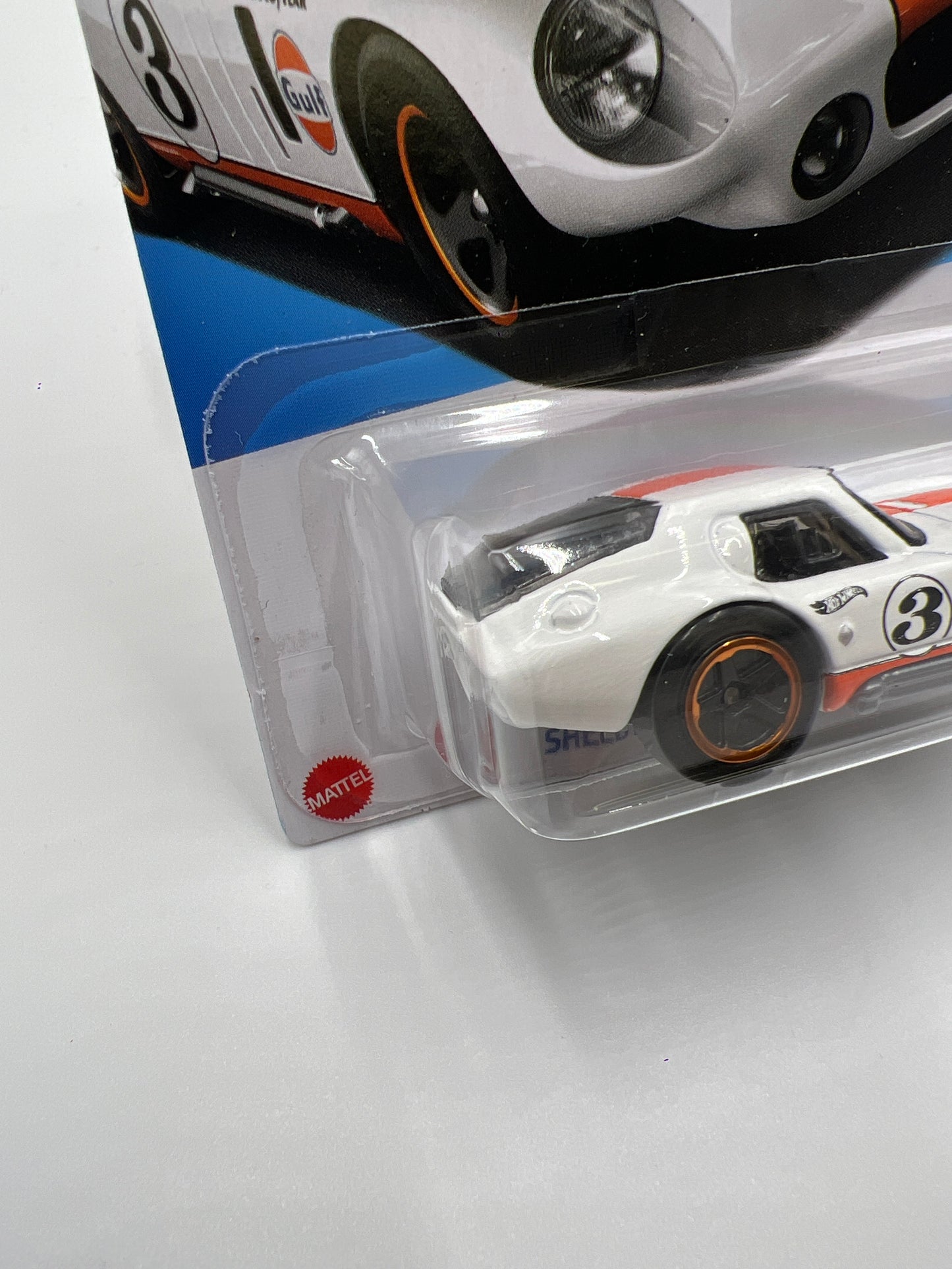 2024 Hot Wheels Walgreens Exclusive Race Day #122 Shelby Cobra Daytona Coupe Gulf White 239F