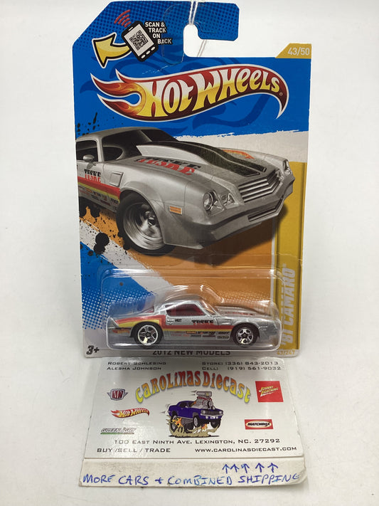 2012 Hot Wheels #043 Silver 81 Camaro 12H