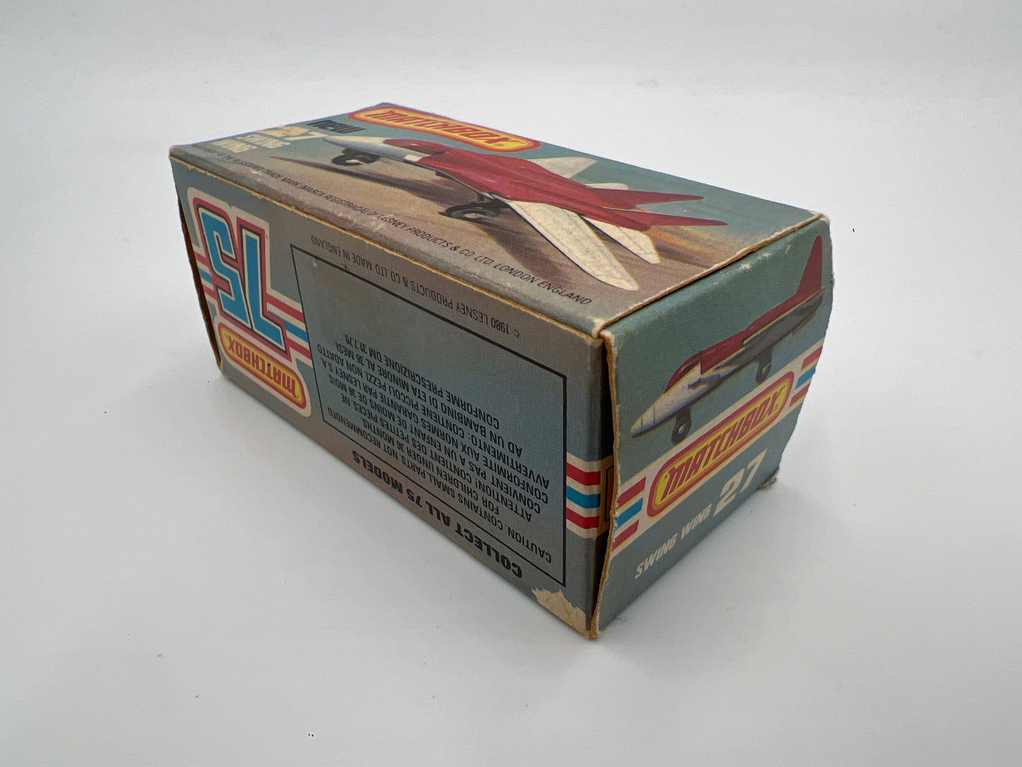 Matchbox 75 #27 Swing Wing W/Box Red/White