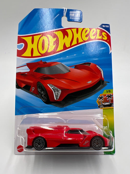 2025 Hot Wheels M Case Exotics #99 Cadillac Project GTP Hypercar Red 56B