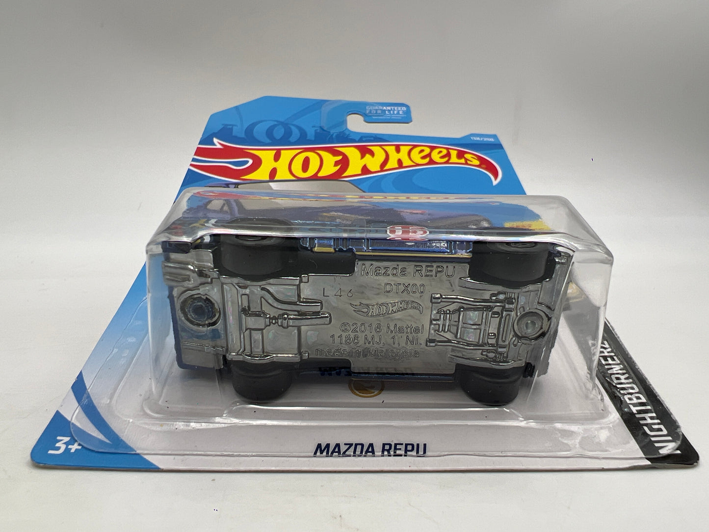 2019 Hot Wheels Super Treasure Hunt #138 Mazda Repu Blue W/ Protector