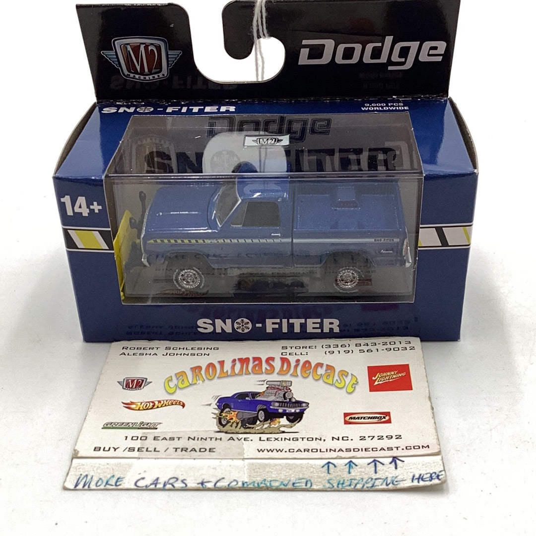 M2 MACHINES 1974 Dodge W200 Power Wagon Sno-Fiter Walmart Exclusive WMTS18