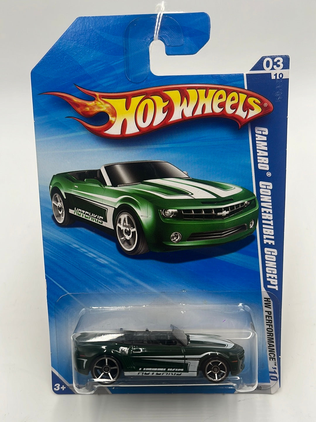 2010 Hot Wheels Performance Camaro Convertible Concept Green 101/240 4B