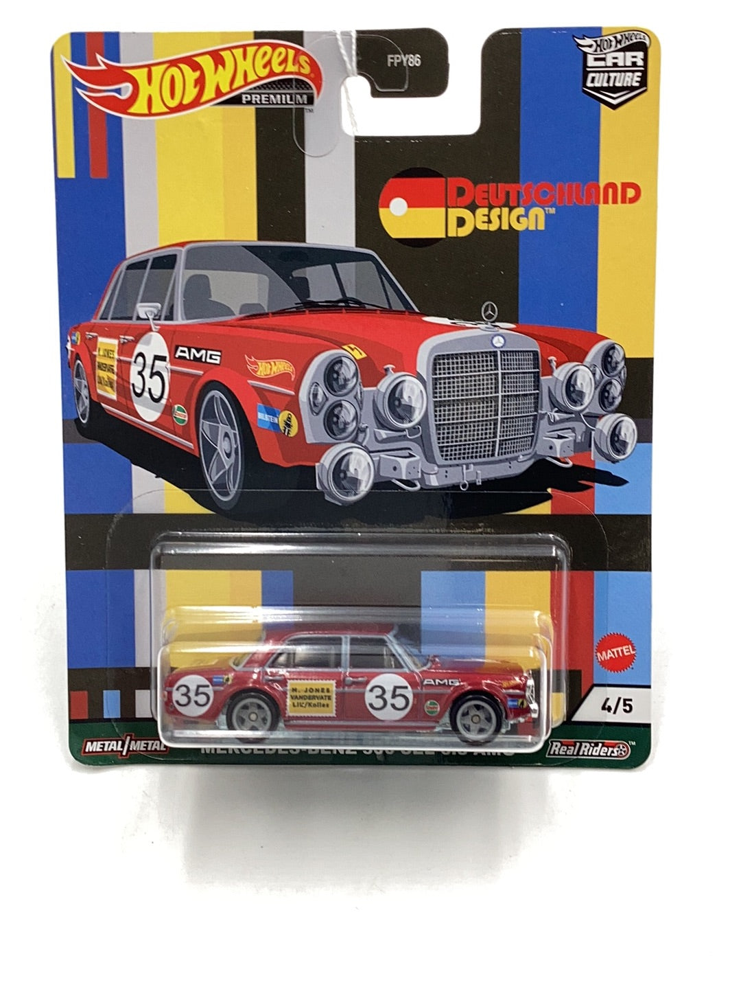 2022 Hot Wheels car culture Deutschland Design Mercedes Benz 300 SEL 6.8 AMG  4/5 255I