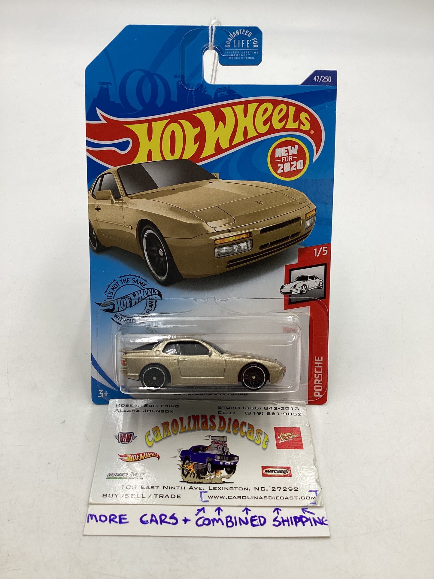 2020 Hot Wheels #047 89 Porsche 944 Turbo Gold 99A