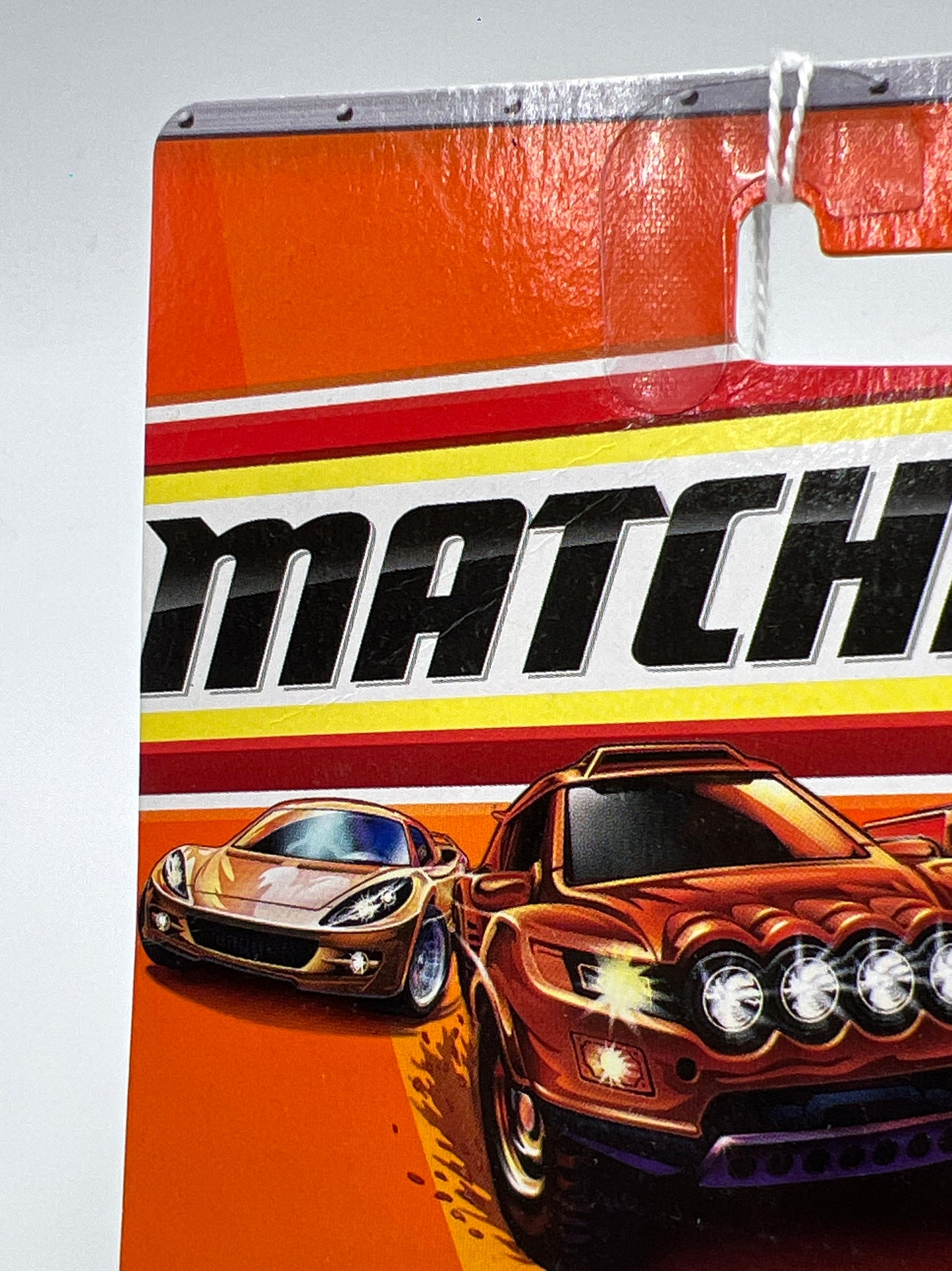 Matchbox Sports Cars #13 Ford GT Purple Card Has Crease