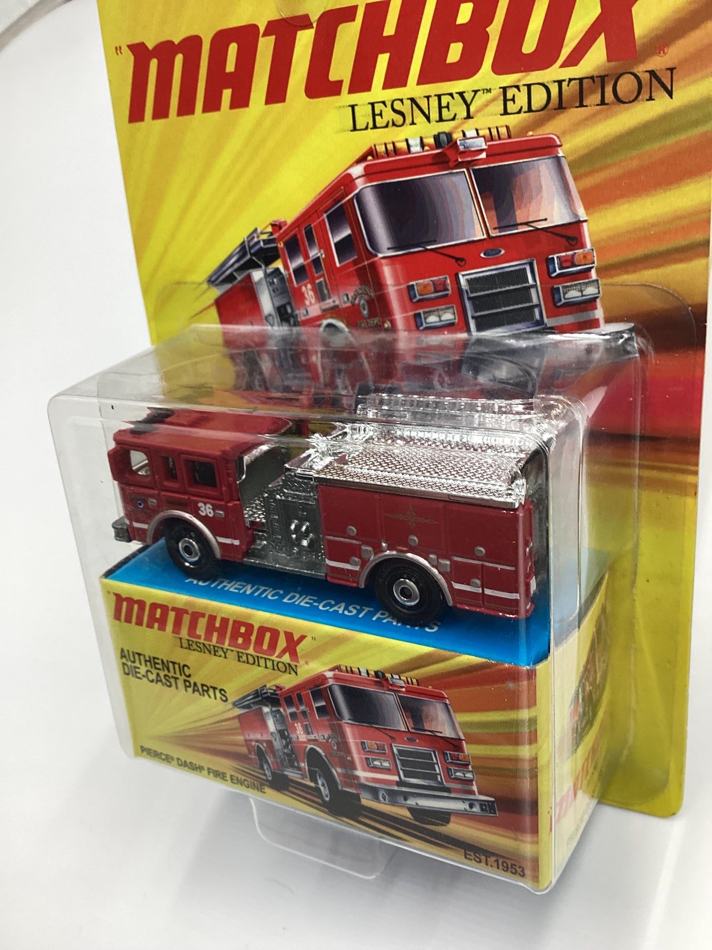 2011 Matchbox Lesley Edition Pasadena Ford E-350 Ambulance Red