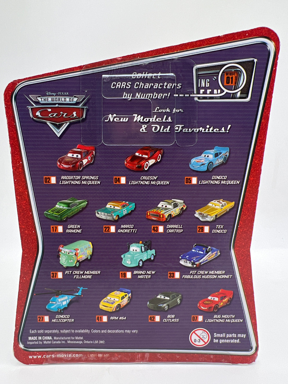 Disney Pixar The World Of Cars #5 Dinoco Lightning McQueen 140D