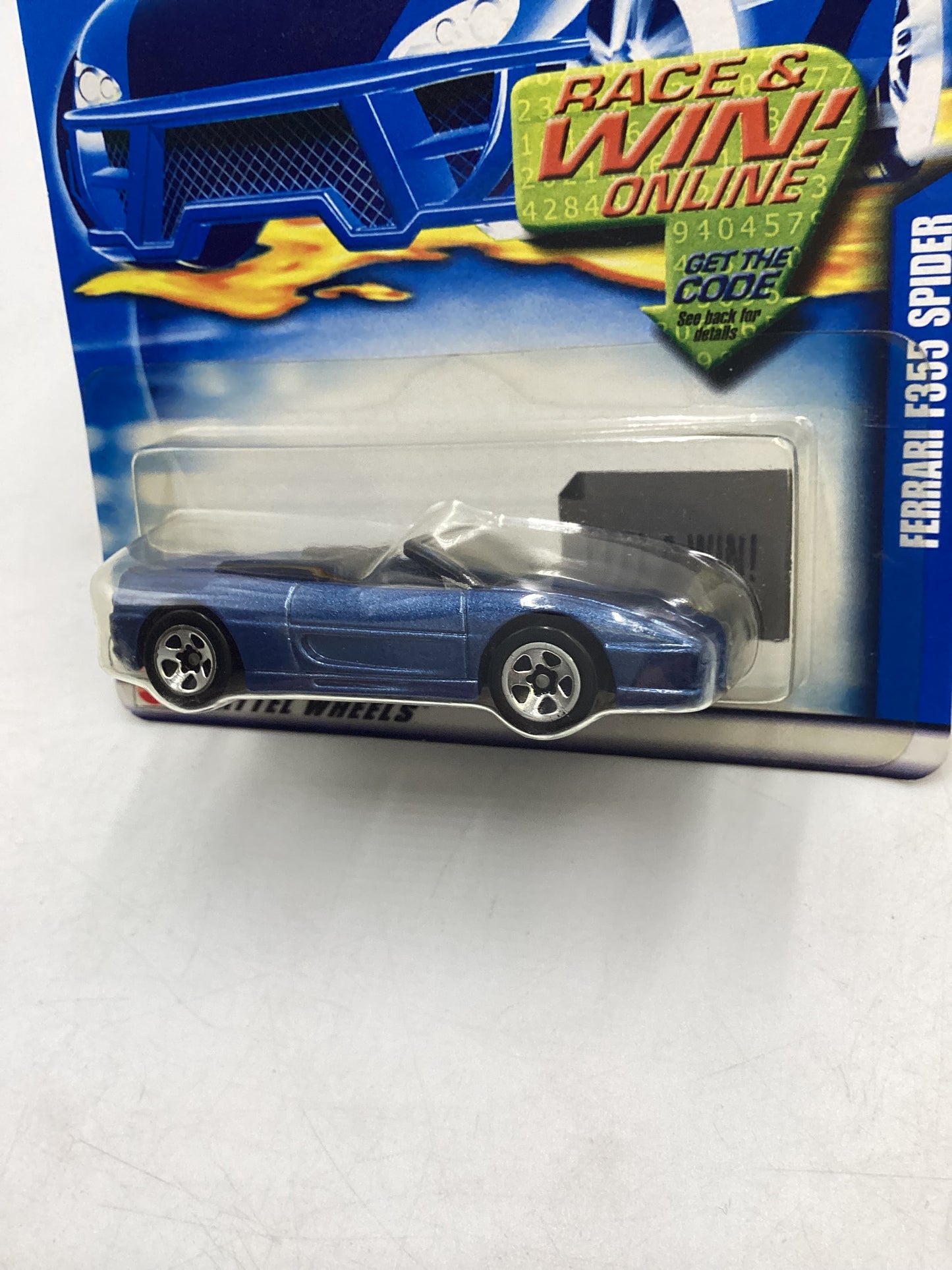 2002 Hot Wheels #164 Ferrari F355 Spider Blue