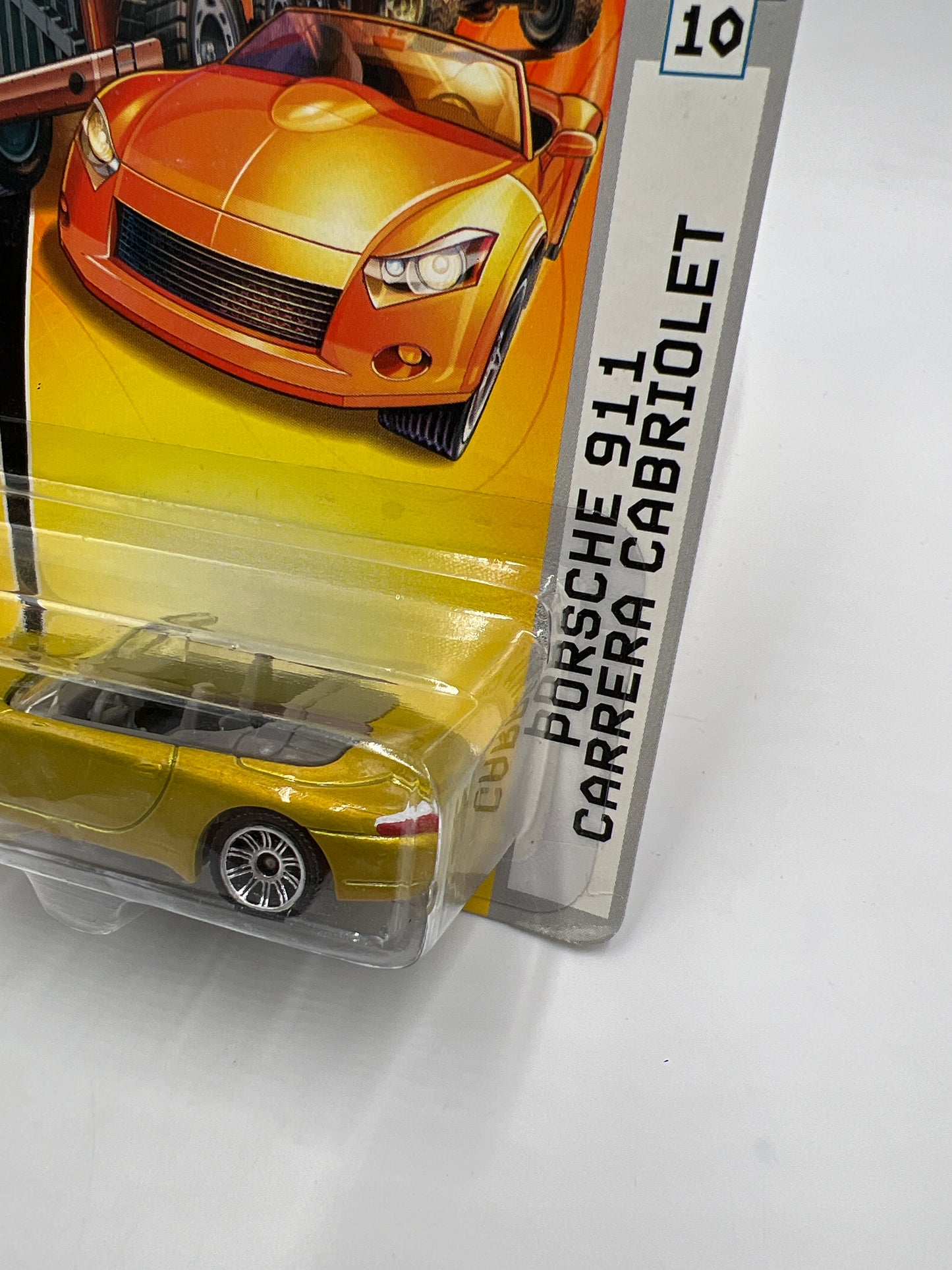 Matchbox MBX Metal #10 Porsche 911 Carrera Cabriolet Gold 209C