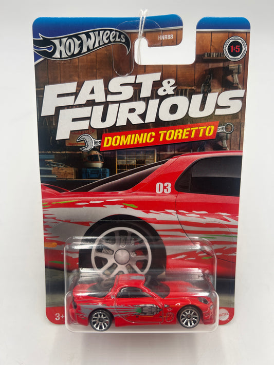2024 Hot Wheels Fast & Furious Dominic Toretto 1995 Mazda RX-7 1/5 73B