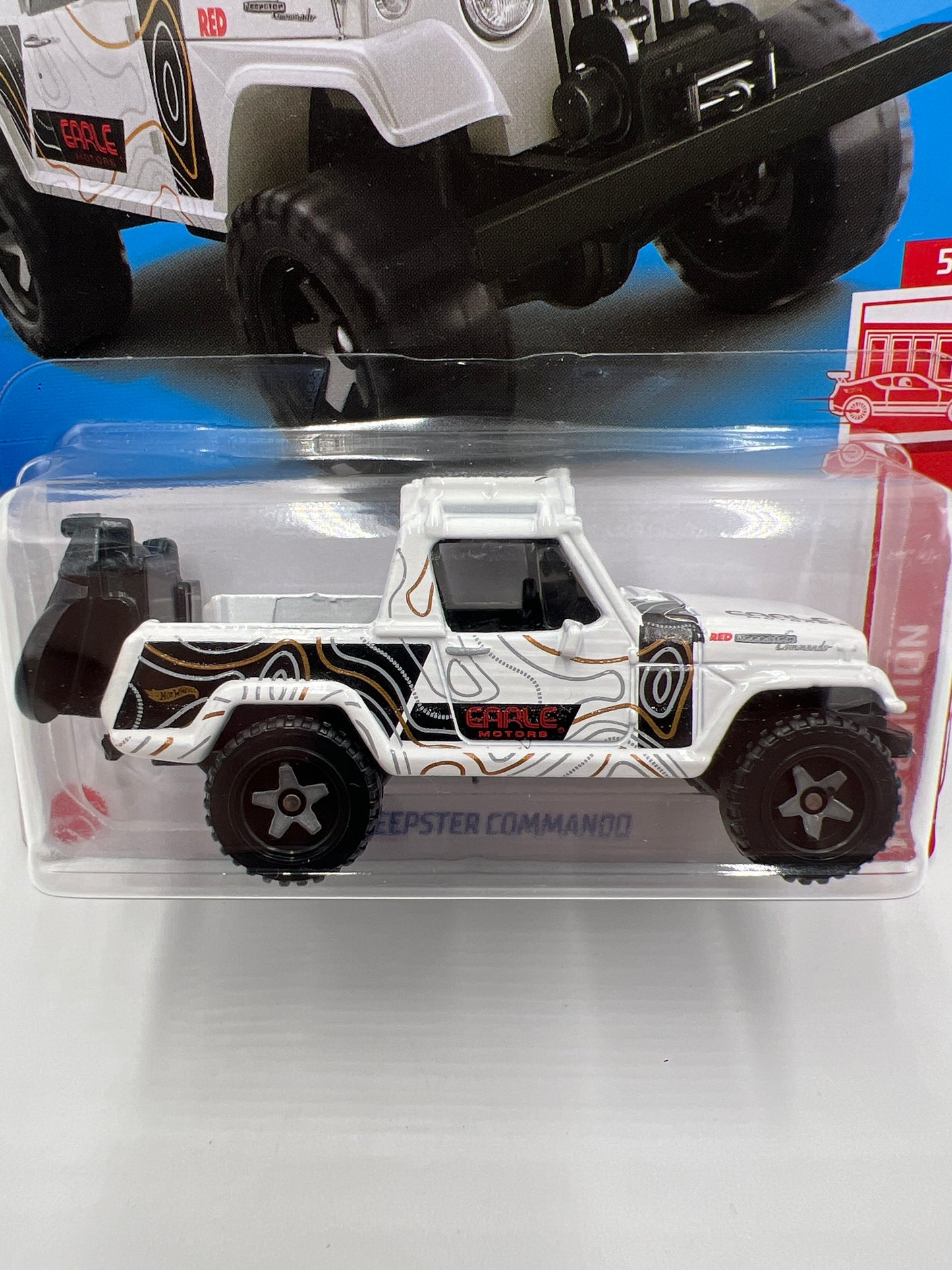 2023 Hot Wheels Target Exclusive Red Edition #94 67 Jeepster Commando White