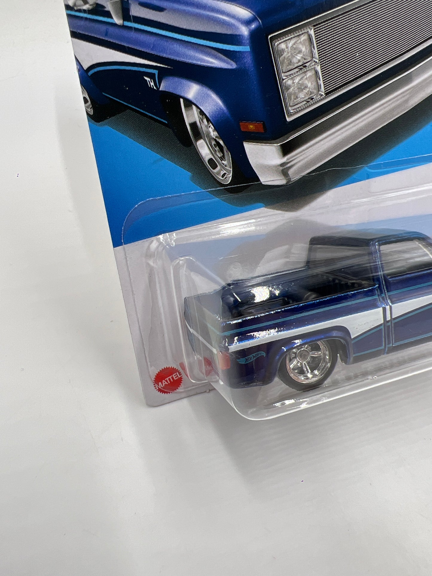 2024 Hot Wheels Super Treasure Hunt #249 83 Chevy Silverado Blue W/Protector