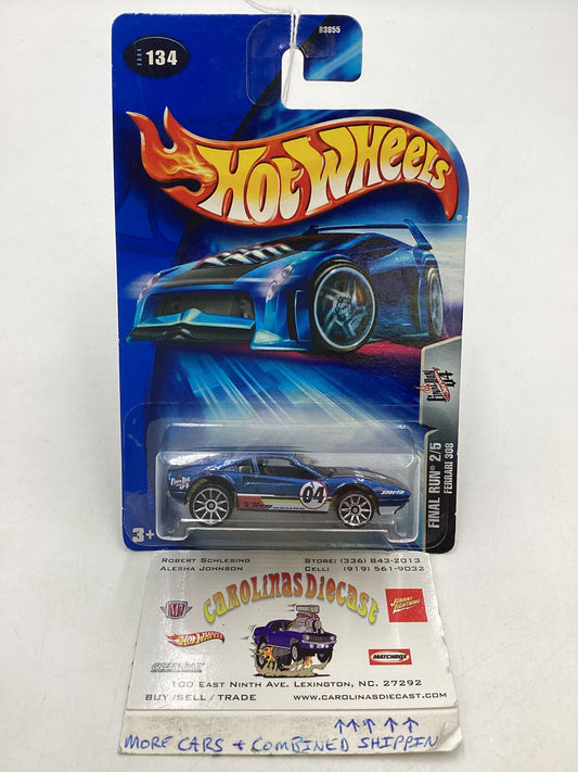 2004 Hot Wheels #134 Blue Ferrari 308 (SR)