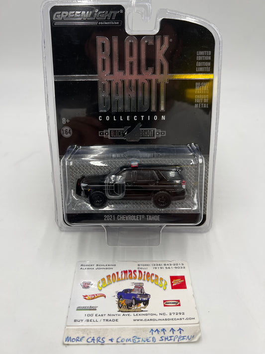 Greenlight Black Bandit Series 25 2021 Chevrolet Tahoe Black Police 223B