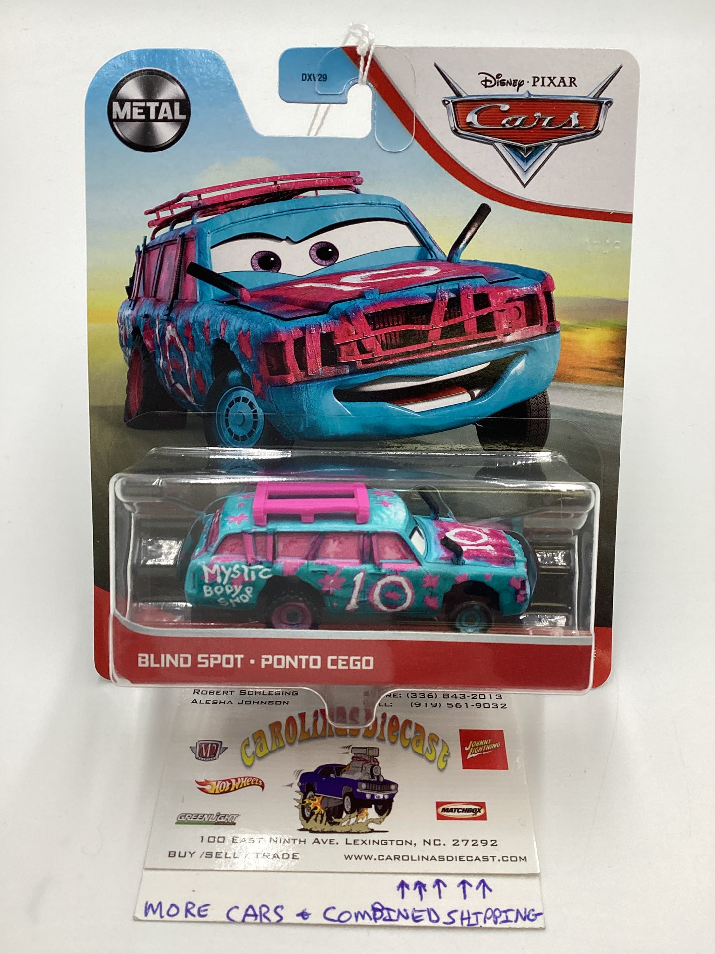 Disney Pixar Cars Blind Spot Blue/Pink