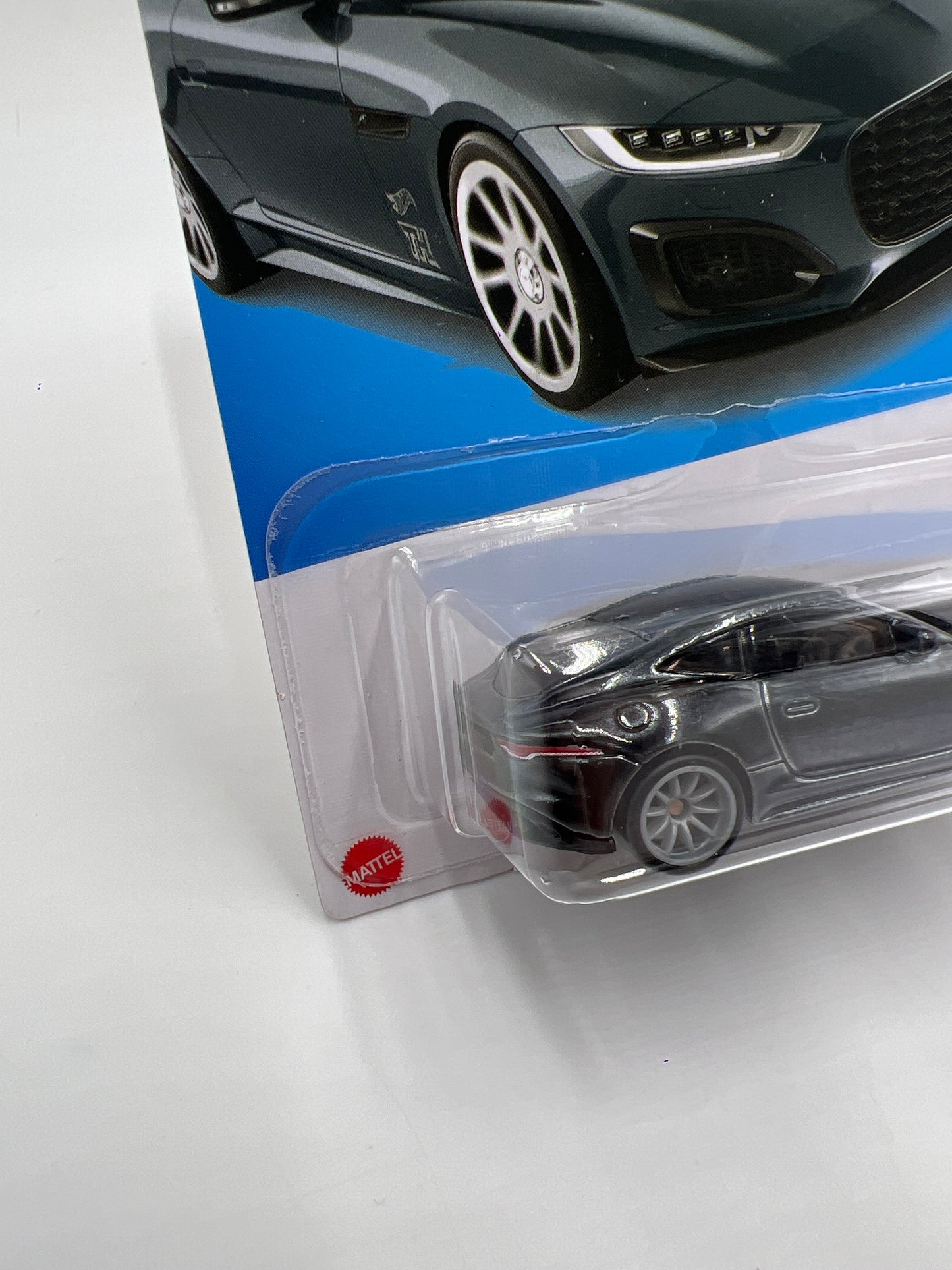 2022 Hot Wheels Super Treasure Hunt #158 2020 Jaguar F-Type Gray W/Protector International Card