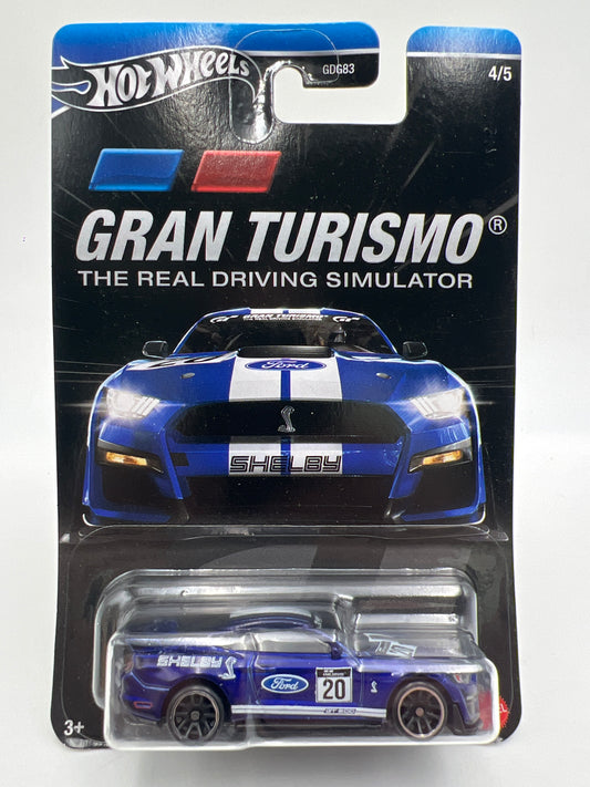 Hot Wheels Gran Turismo #4 20 Ford Mustang Shelby GT500 Blue 158i