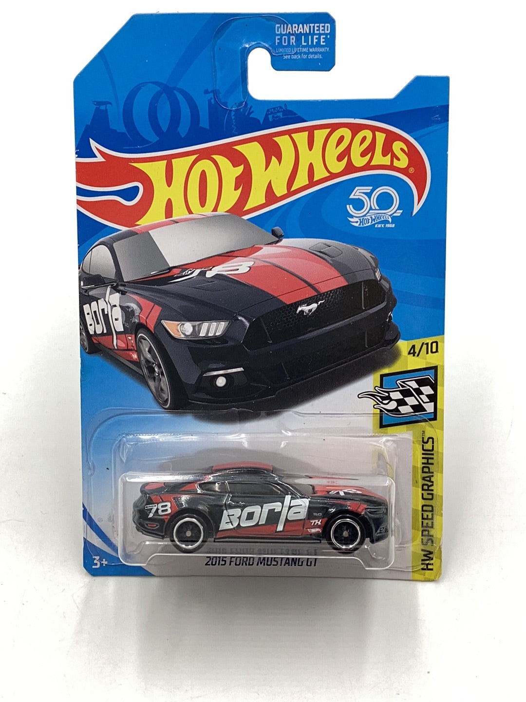 2018 hot wheels super treasure hunt 2015 Ford Mustang GT W/Protector