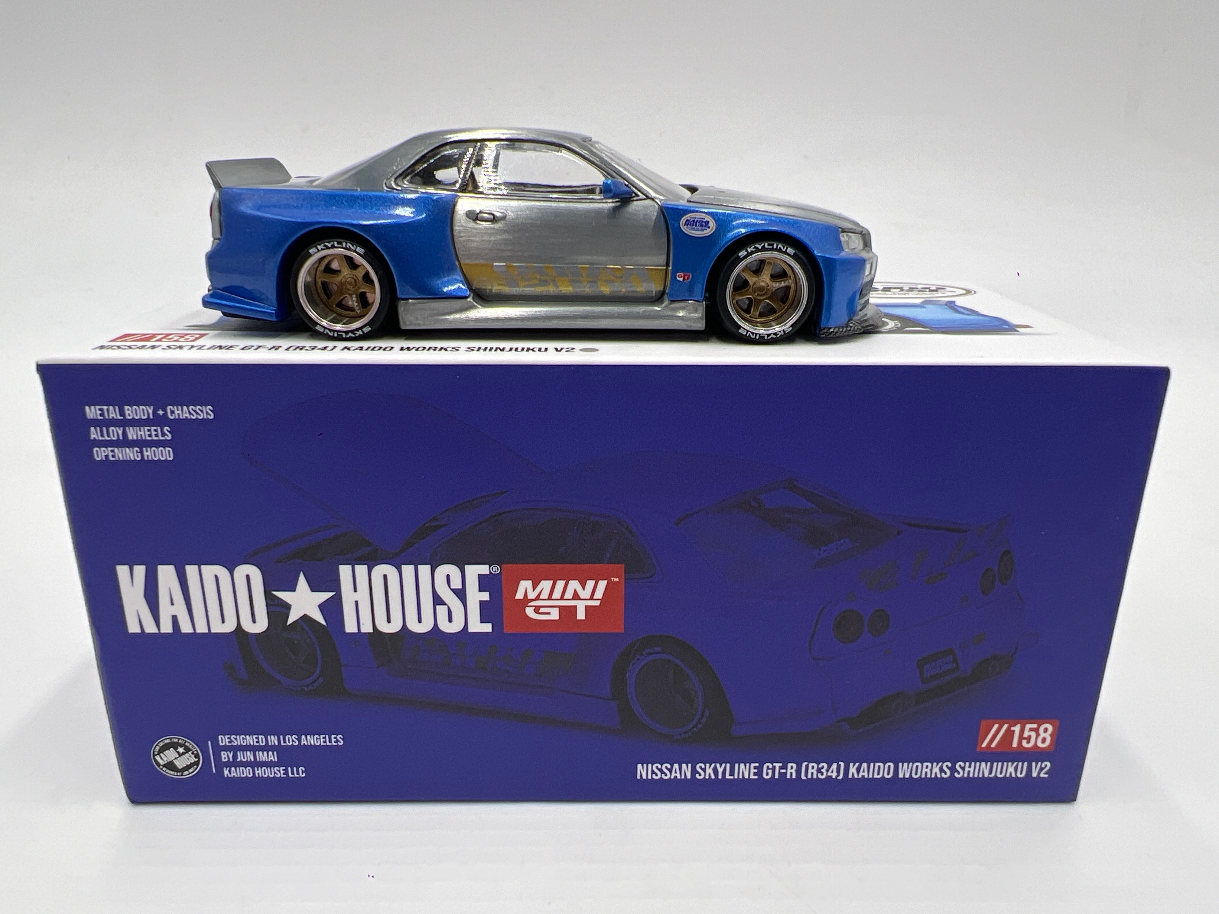 Mini GT Kaido House #158 CHASE Nissan Skyline GT-R R34 Kaido Works