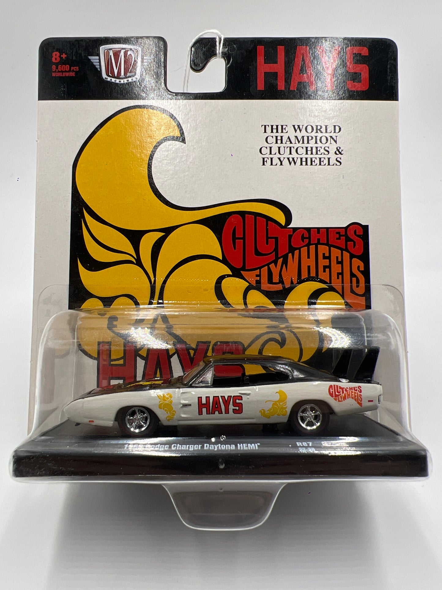 M2 Machines Auto Drivers 1969 Dodge Charger Daytona Hemi White/Black Hays R87 188P