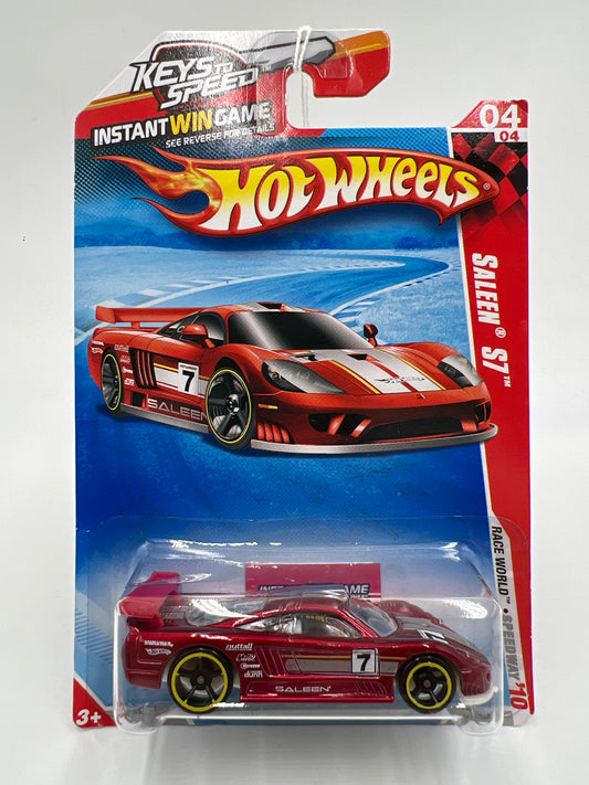 2010 Hot Wheels Race World Speedway #172 Saleen S7 Red Keys To Speed Card