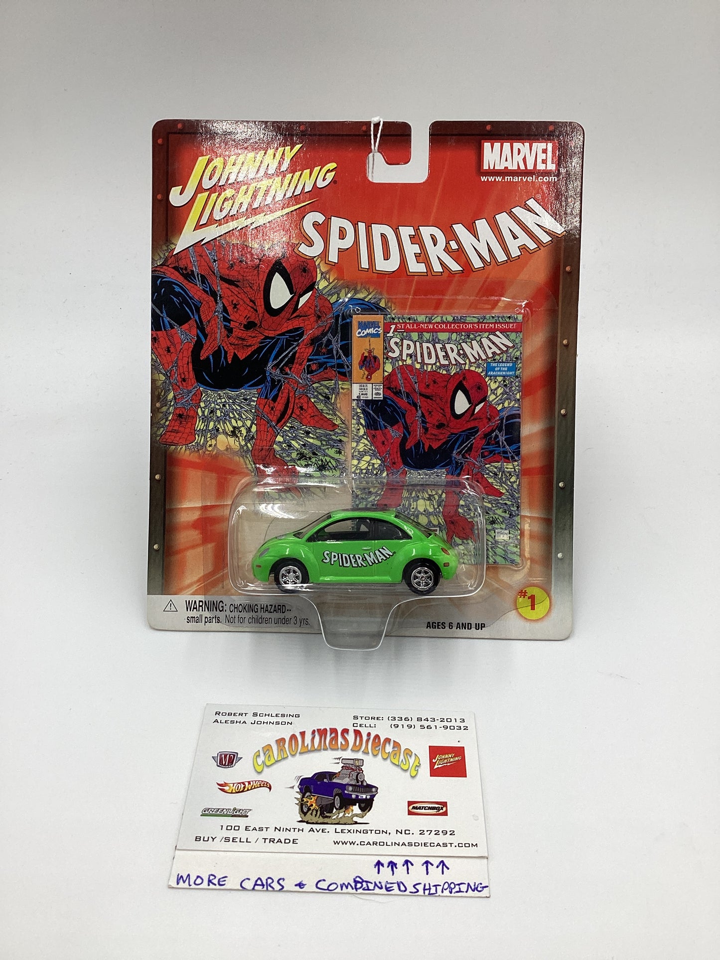 Johnny Lightning Marvel Spider-Man #1 98 VW Beetle Green 232A