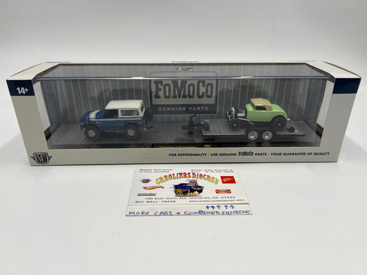 M2 Machines Auto Haulers FoMoCo 1976 Ford Bronco & 1932 Ford Roadster R68