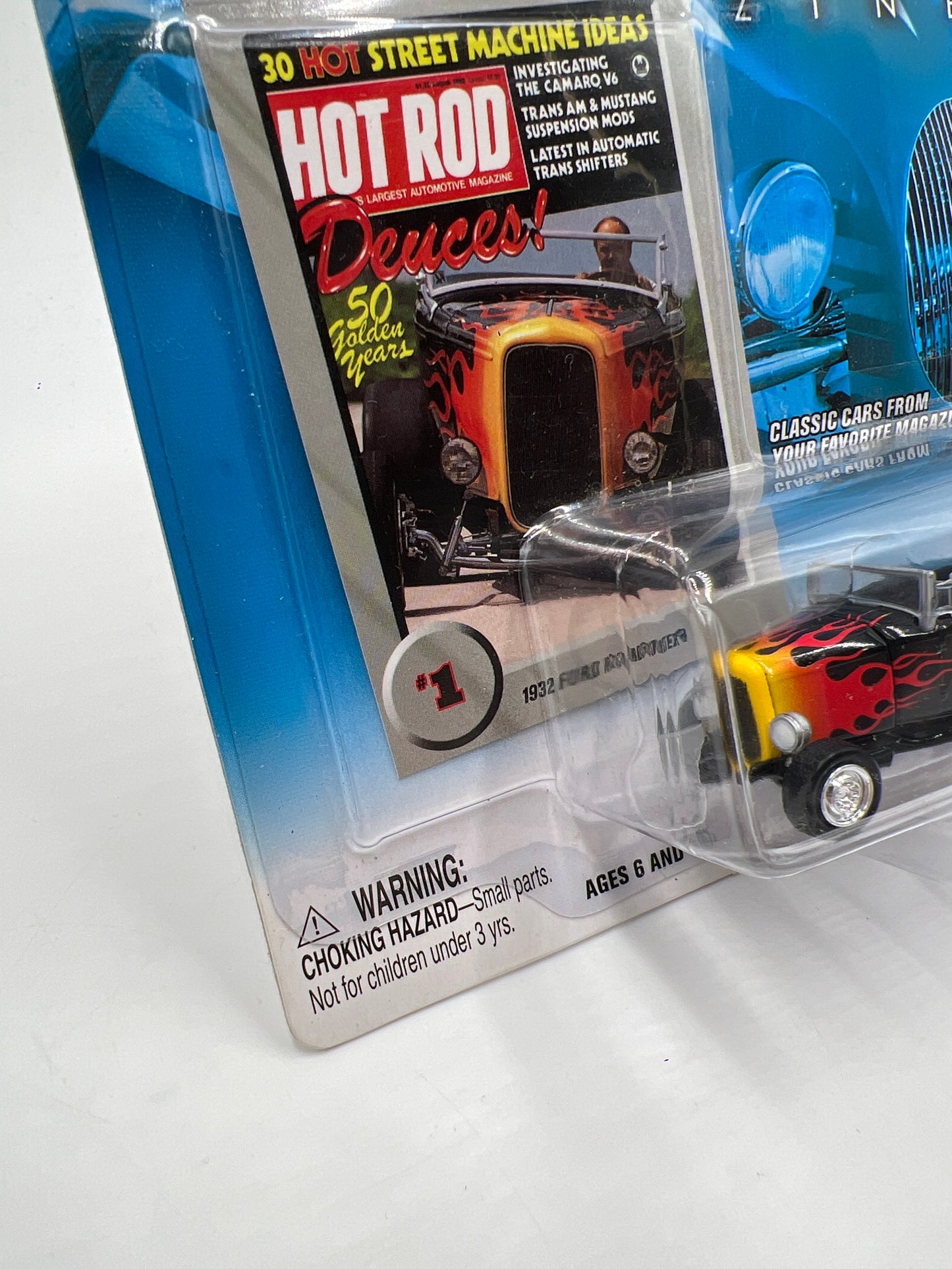 Johnny Lightning Hot Rod Magazine #1 1932 Ford Roadster Black 219B