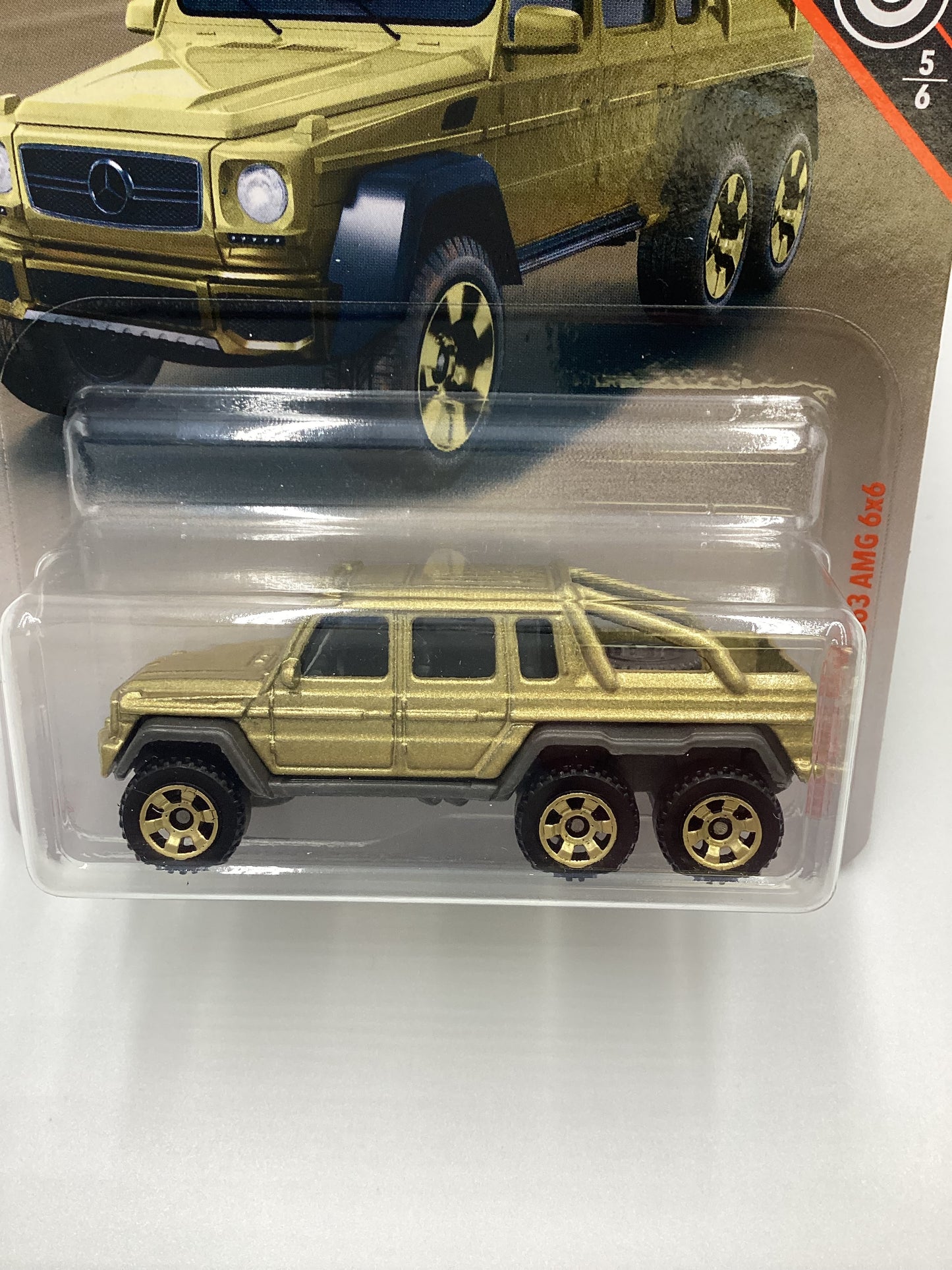 2019 Matchbox 50th Anniversary Superfast Gold Mercedes-Benz G63 AMG 6X6 Gold 163i