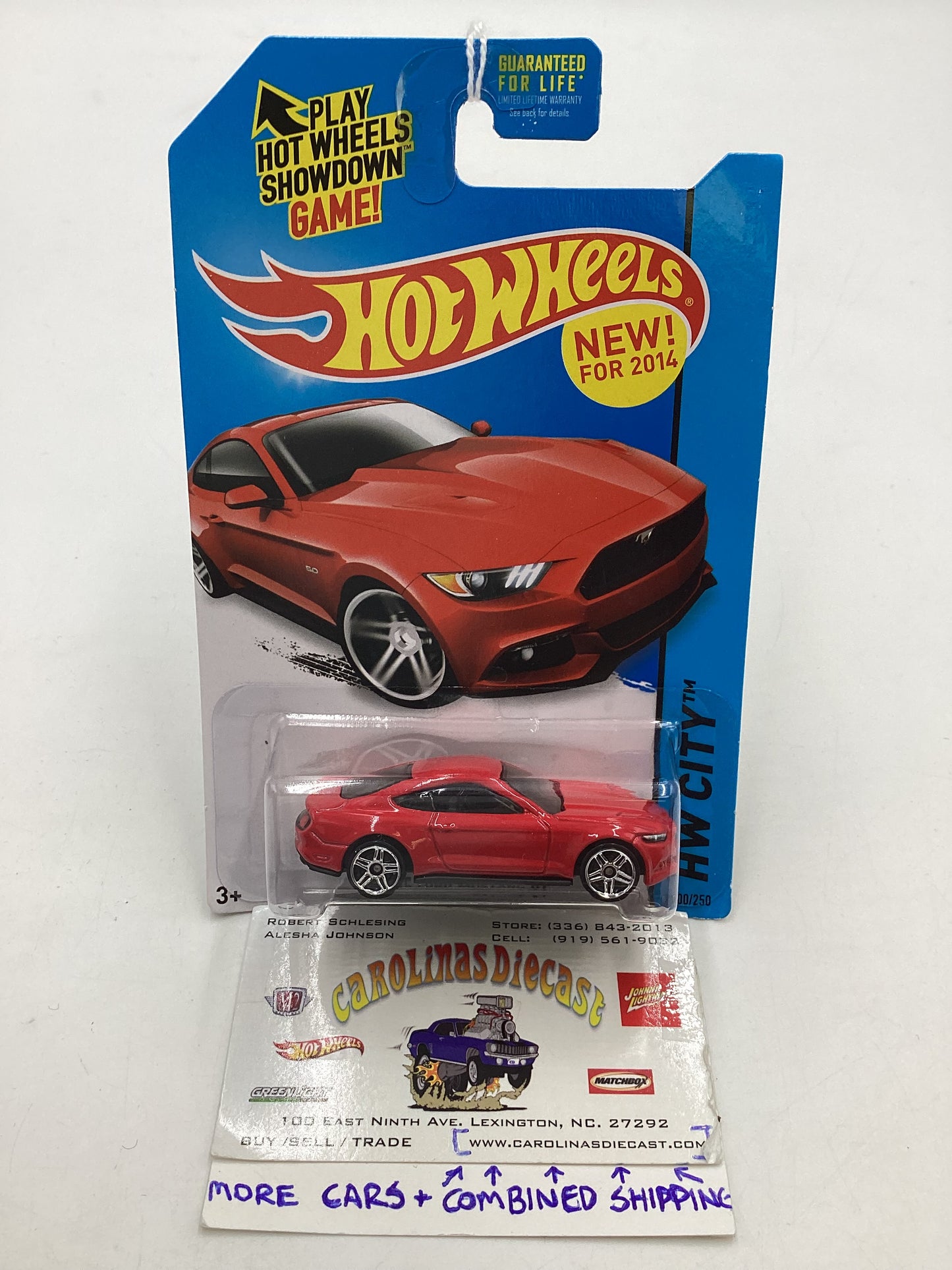 2015 Hot Wheels #100 2015 Ford Mustang GT Red 28E