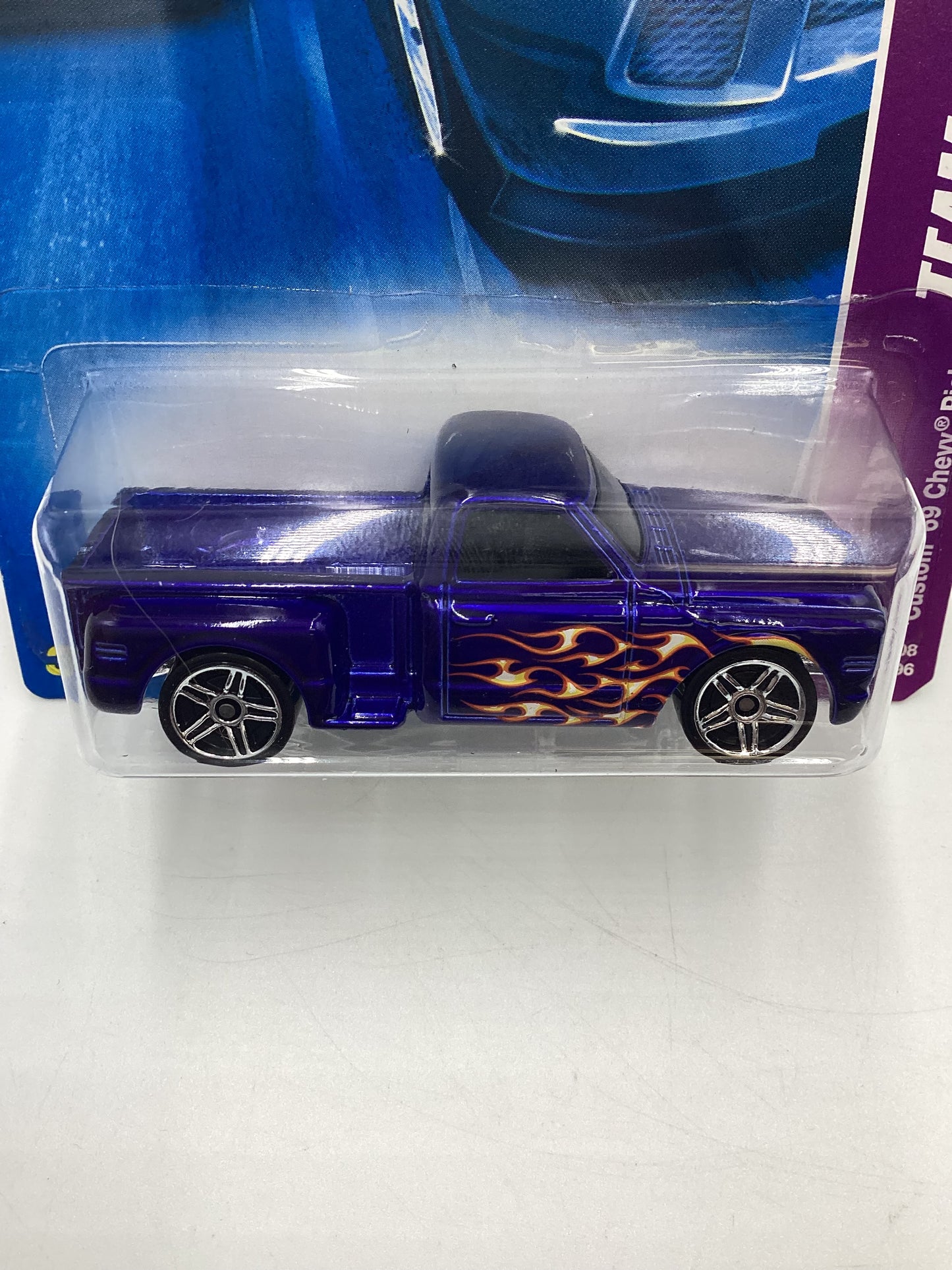 2008 Hot Wheels HW Team: Hot Trucks #140 Custom 69 Chevy Pickup Blue 10A