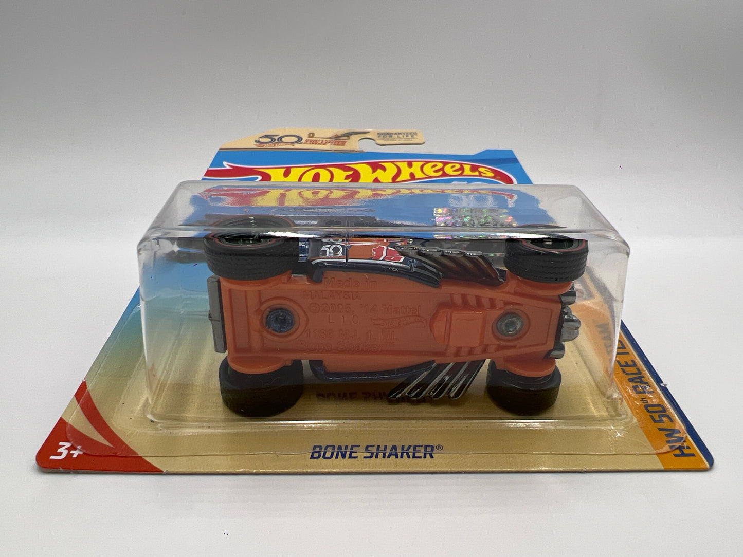 2018 Hot Wheels Factory Sealed Super Treasure Hunt Bone Shaker Blue Ultimate Chase W/Protector