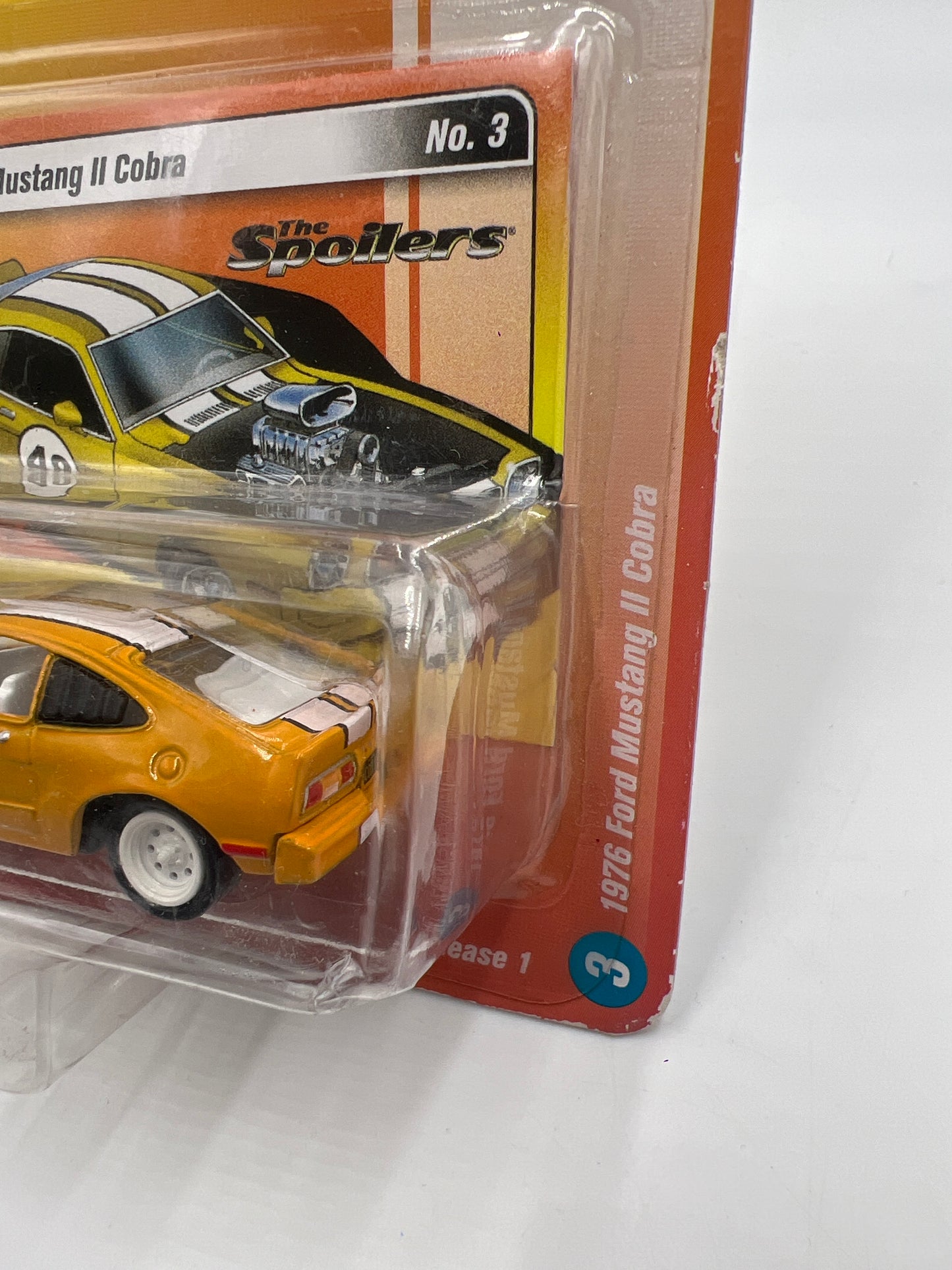 Johnny Lightning Street Freaks The Spoilers 1976 Ford Mustang II Cobra Yellow 227D