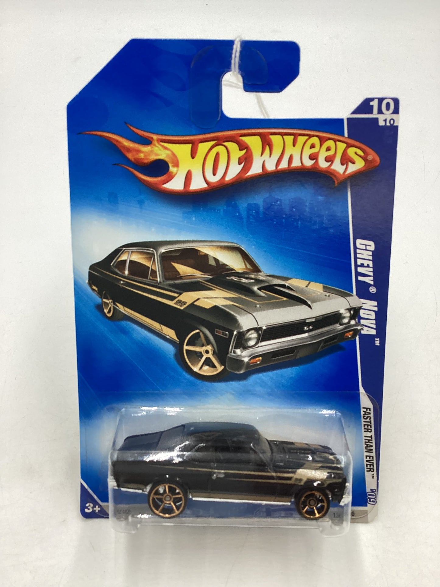 2009 Hot Wheels #136 Chevy Nova Black