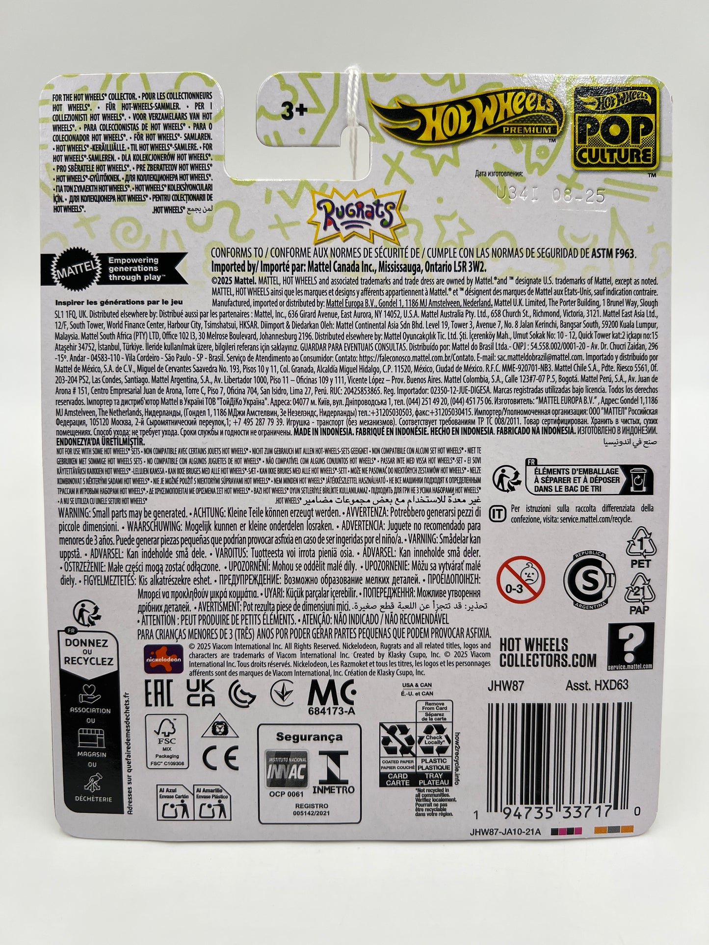 2025 Hot Wheels Premium Pop Culture Rugrats Reptar Wagon 267i