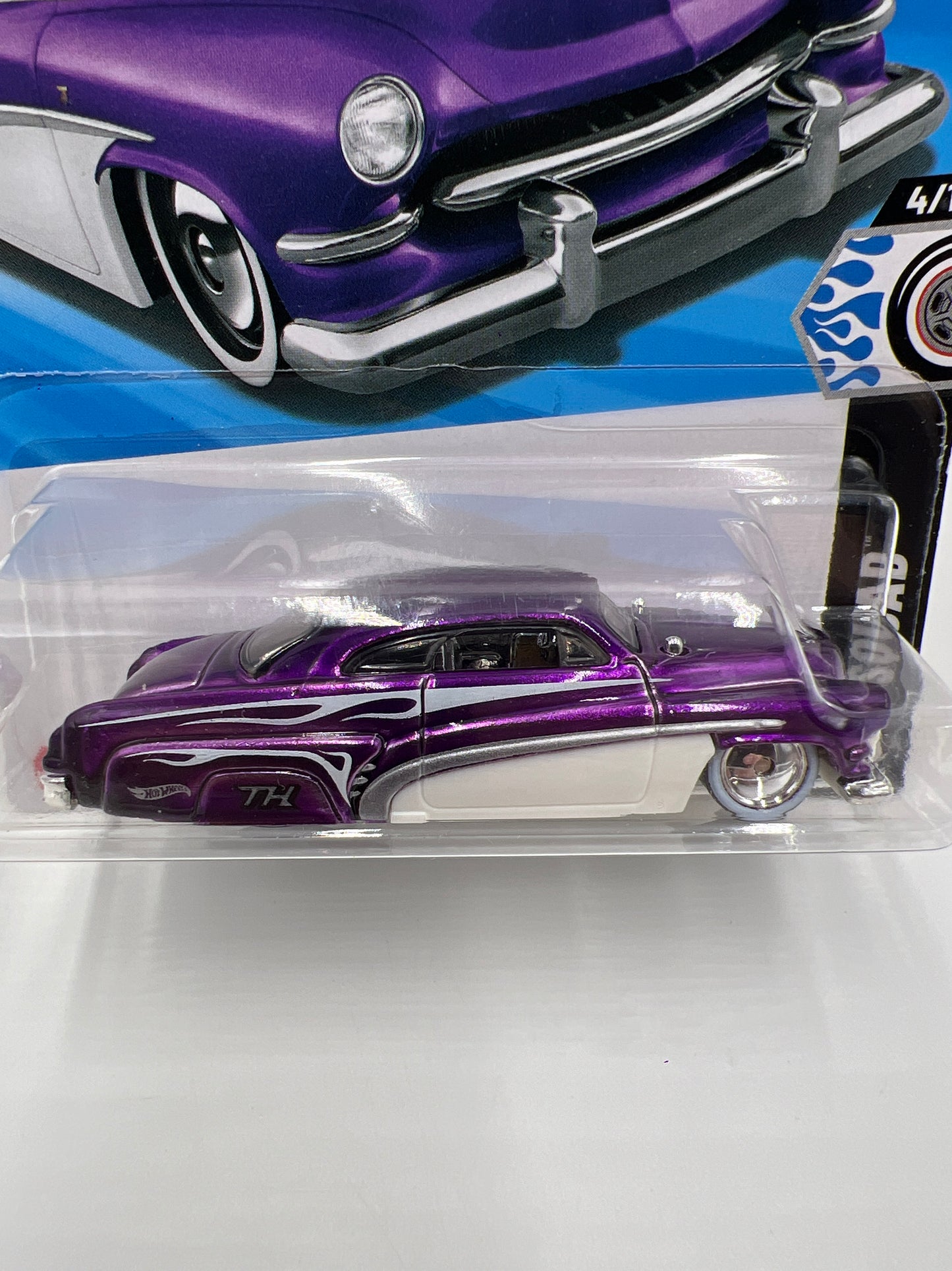 2025 Hot Wheels B Case Super Treasure Hunt #46 Hirohata Merc Purple W/Protector
