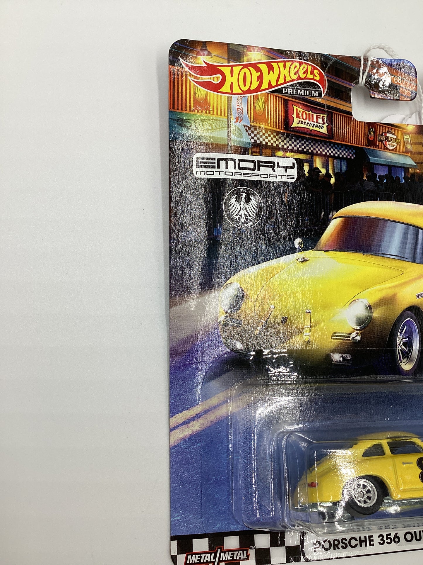 Hot Wheels Boulevard #6 Porsche 356 Outlaw Yellow Card Not Perfect 262C