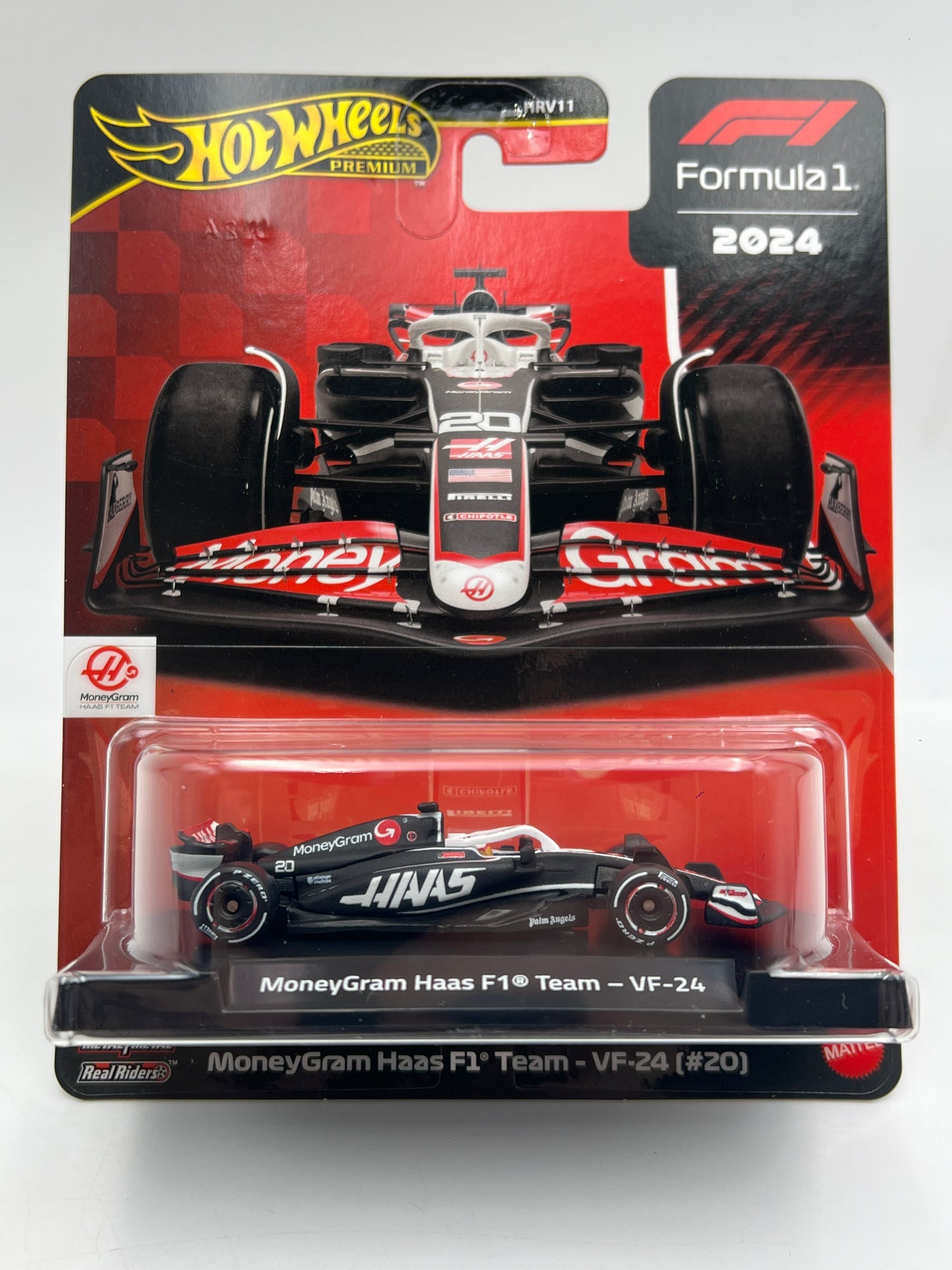 Hot Wheels Premium Formula 1 2024 MoneyGram Haas F1 Team VF-24 #20 241A
